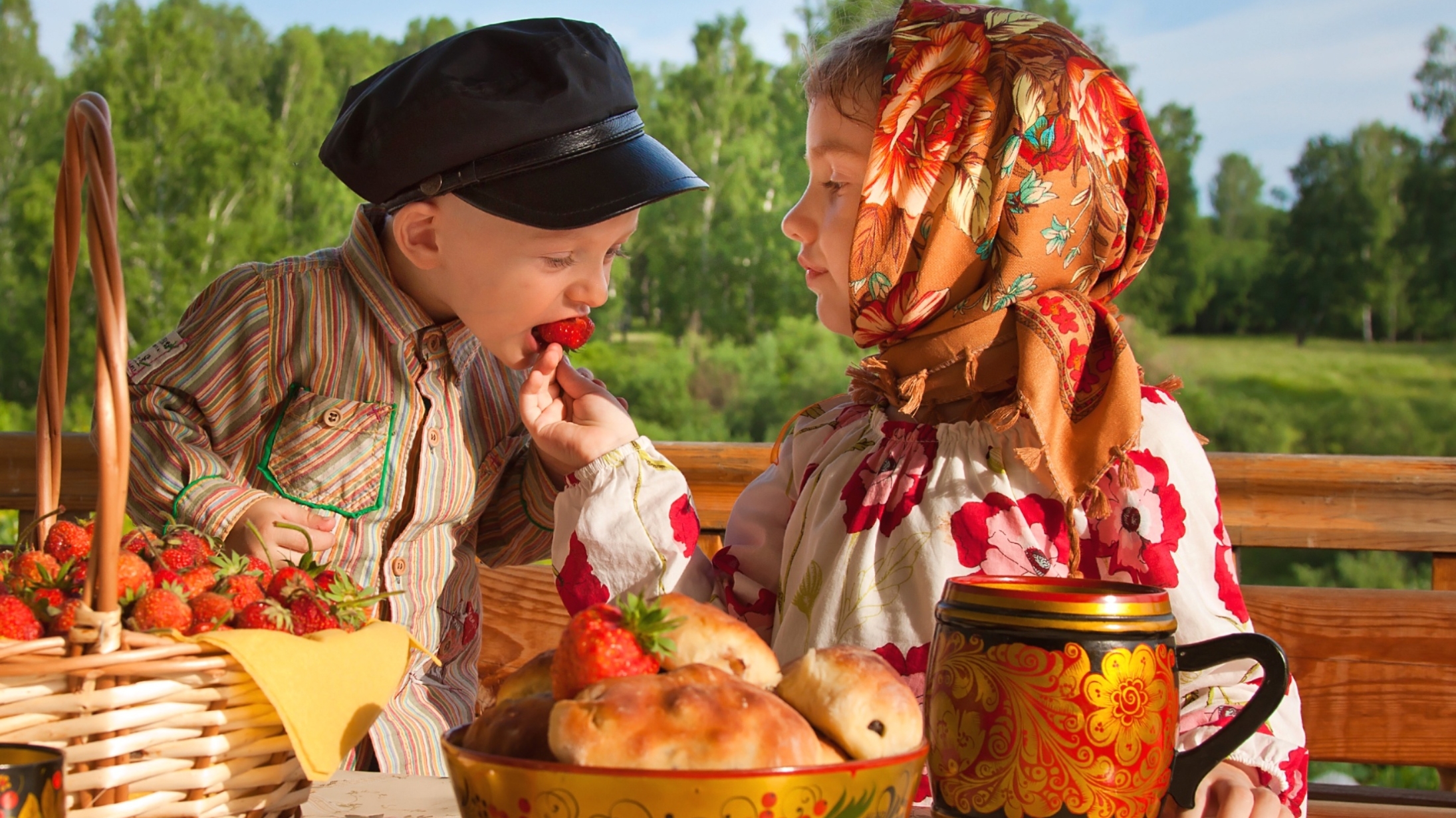 Веселый день в деревне